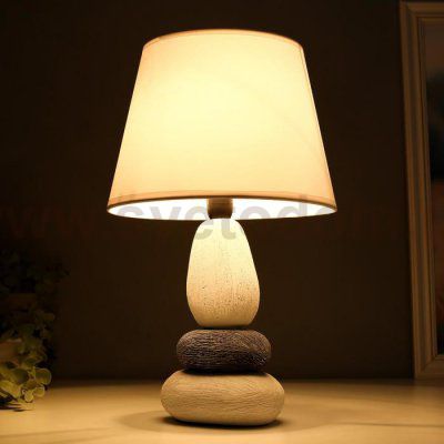 Лампа настольная 16446/1WT E14 40вт бело-черный 22х22х34 см