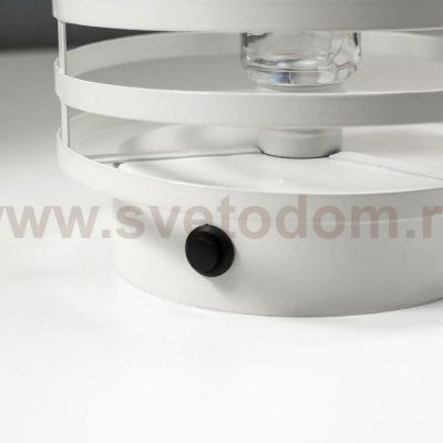 Ночник лофт 16453/1WT LED от батареек 3хАА белый 15,5х15,5х20 см