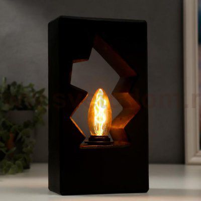 Лампа настольная 16599/1BK E14 40Вт черный 13х7,5х24,5 см
