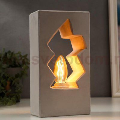 Лампа настольная 16599/1GY E14 40Вт серый 13х7,5х24,5 см