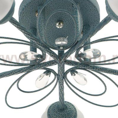 Люстра 9521/5 5х12Вт Е27 синий 54х54х26 см МОДЕЛЬ:GMN-0053