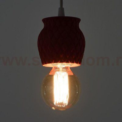 Светильник 1976/1RD E27 60Вт красный 10х10х10-90 см