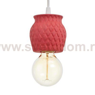 Светильник 1976/1RD E27 60Вт красный 10х10х10-90 см