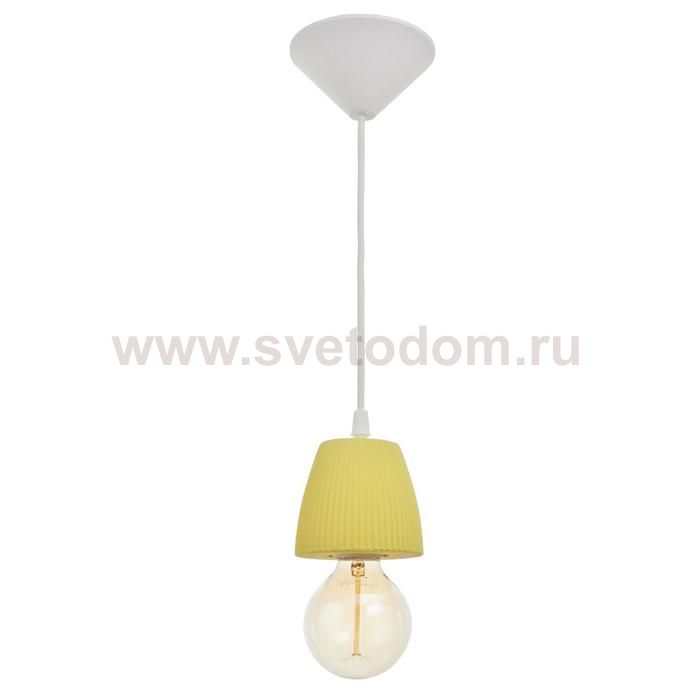 Светильник 1995/1YL E27 60Вт желтый 10х10х10-60 см