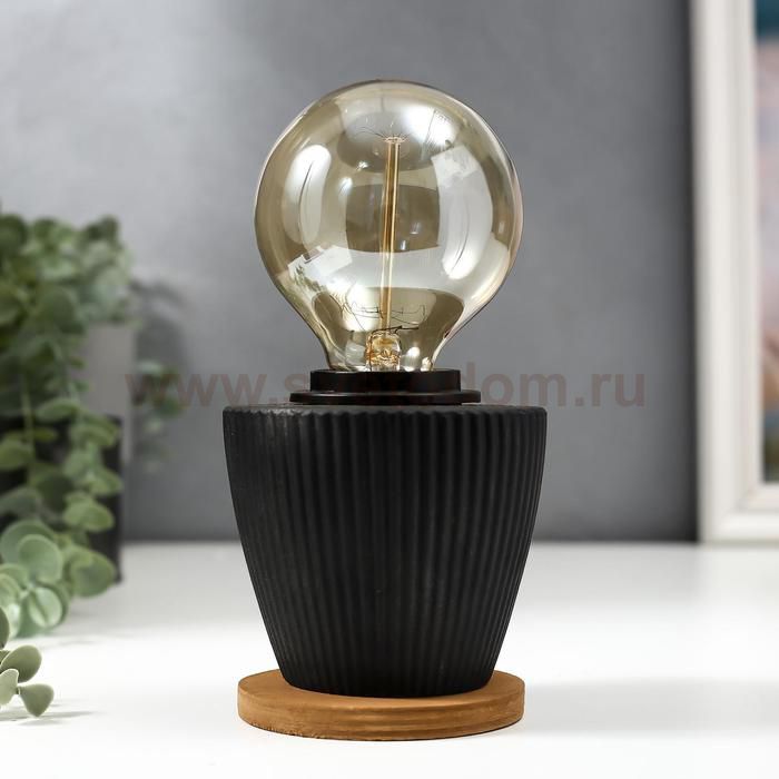 Настольная лампа 16695/1BK E27 60Вт черный 10х10х10 см
