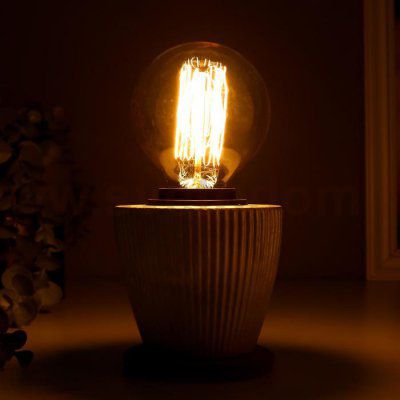 Настольная лампа 16695/1SL E27 60Вт серебро 10х10х10 см