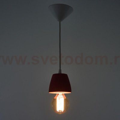 Светильник 1995/1RD E27 60Вт красный 10х10х10-60 см