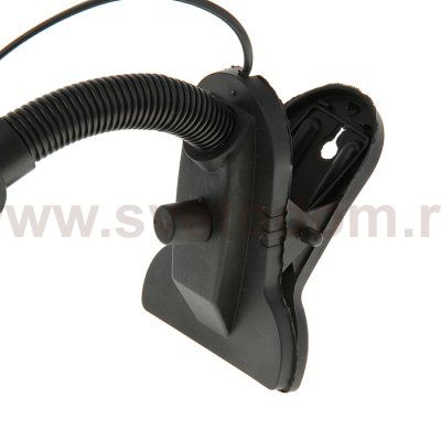 Лампа настольная Е27 , светорегулятор, на зажиме (220В) голубая (108А)