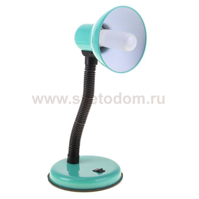 Лампа настольная Е27, с выкл. (220В) зеленая (203В)
