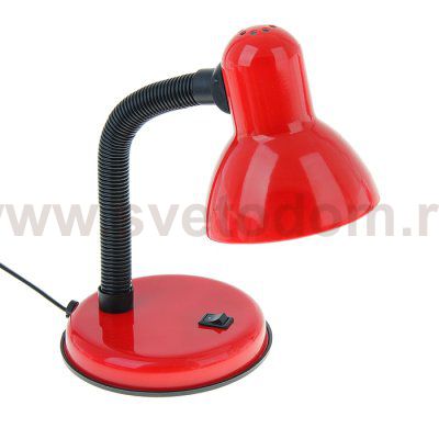 Лампа настольная Е27, с выкл. (220В) красная (203В)