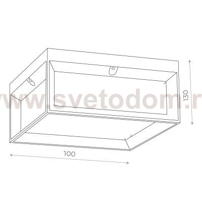 Светильник уличный потолочный St luce SL077.402.01 CUBISTA