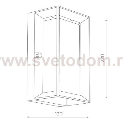 Светильник уличный настенный St luce SL077.411.01 CUBISTA