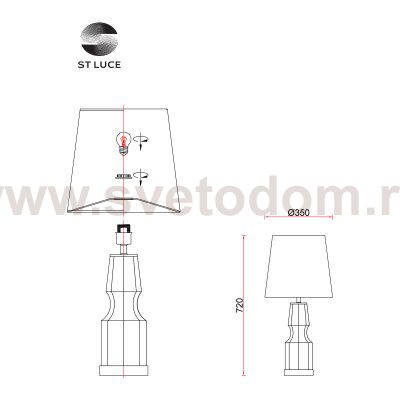 Светильник  с лампой накаливания St luce SL1005.104.01 SAYA
