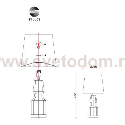 Светильник  с лампой накаливания St luce SL1005.704.01 SAYA