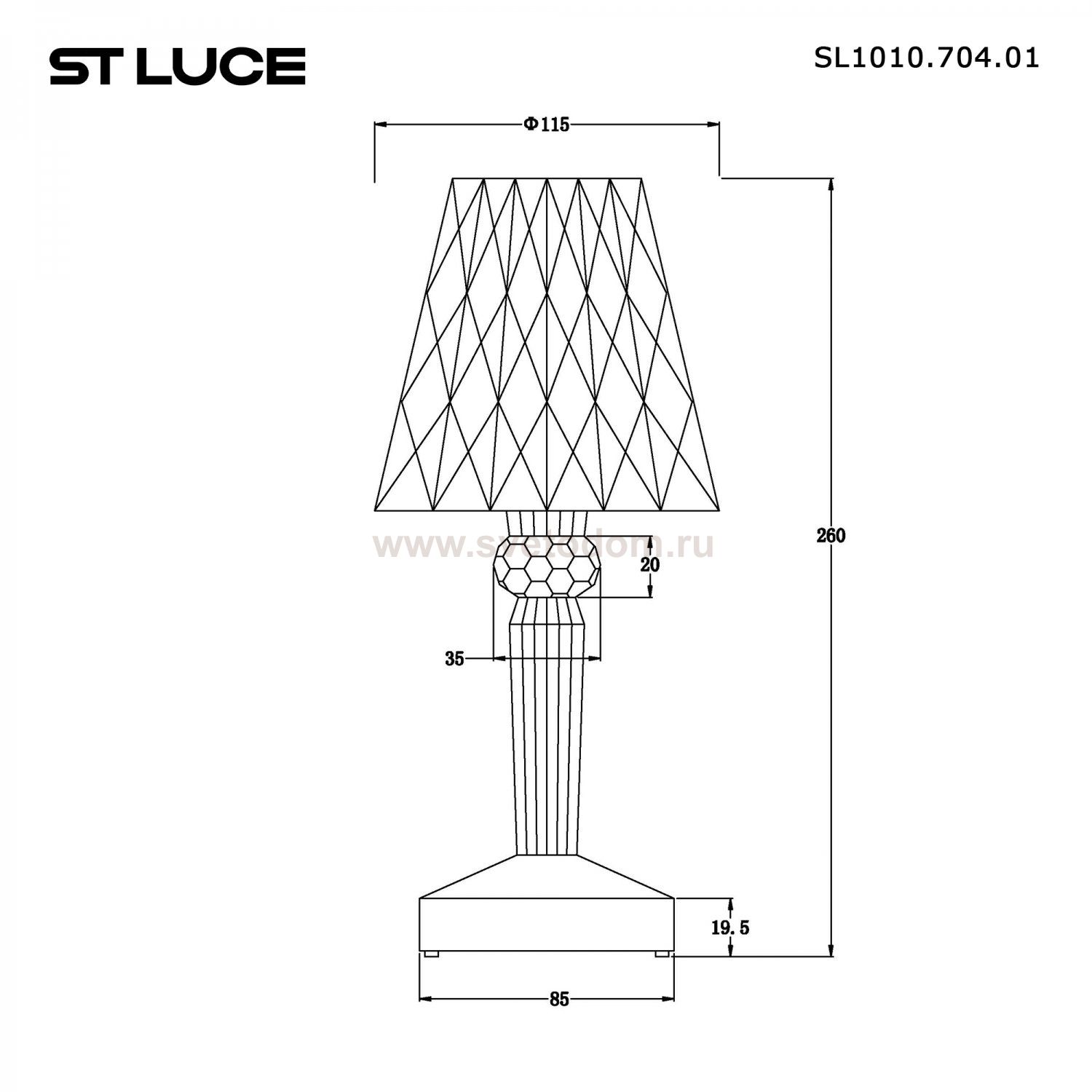 Светильник  светодиодный St luce SL1010.704.01 SPARKLE