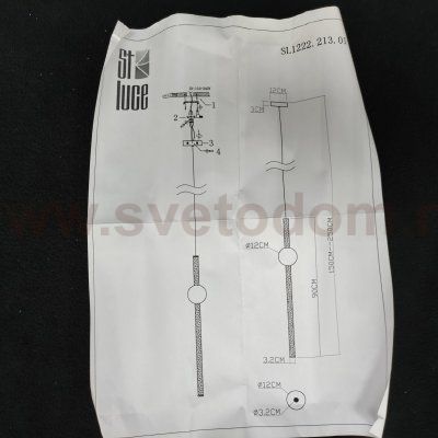 Светильник подвесной St luce SL1222.213.01 ANGURRA