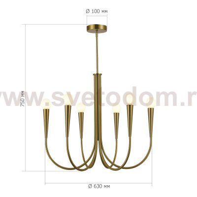 Светильник  с лампой накаливания St luce SL1243.303.06 DUTCHESS
