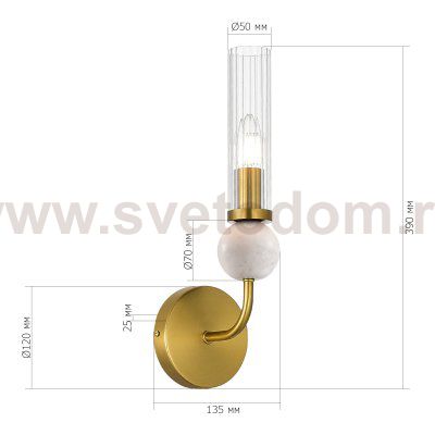 Светильник  с лампой накаливания St luce SL1244.301.01 MEDEA