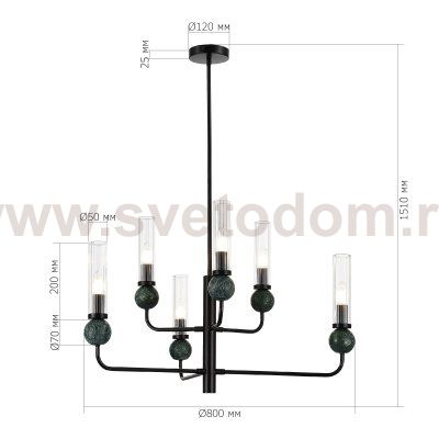 Светильник  с лампой накаливания St luce SL1244.403.06 MEDEA