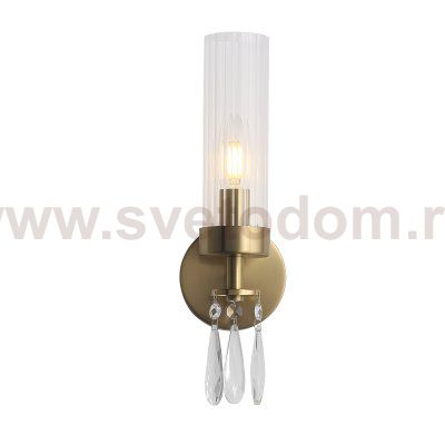 SL1400.301.01 Светильник настенный ST-Luce Латунь/Прозрачный E14*1 40W ILLUMIA