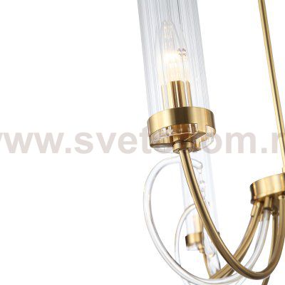 SL1400.303.06 Люстра подвесная ST-Luce Латунь/Латунь, Прозрачный E14 6*40W ILLUMIA