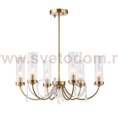 SL1400.303.06 Люстра подвесная ST-Luce Латунь/Латунь, Прозрачный E14 6*40W ILLUMIA