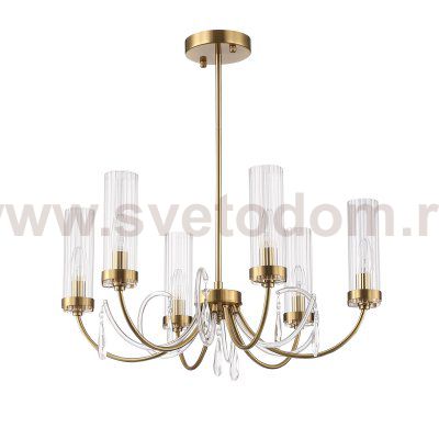 SL1400.303.06 Люстра подвесная ST-Luce Латунь/Латунь, Прозрачный E14 6*40W ILLUMIA