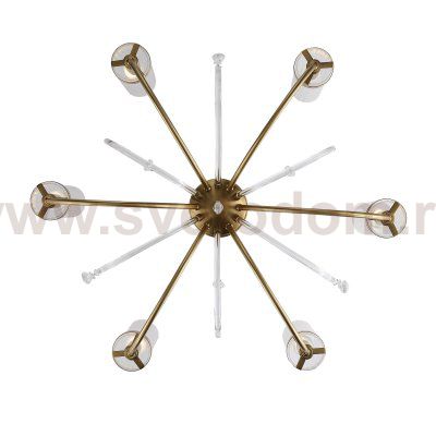 SL1400.303.06 Люстра подвесная ST-Luce Латунь/Латунь, Прозрачный E14 6*40W ILLUMIA