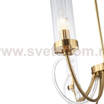 SL1400.303.08 Люстра подвесная ST-Luce Латунь/Латунь, Прозрачный E14 8*40W ILLUMIA