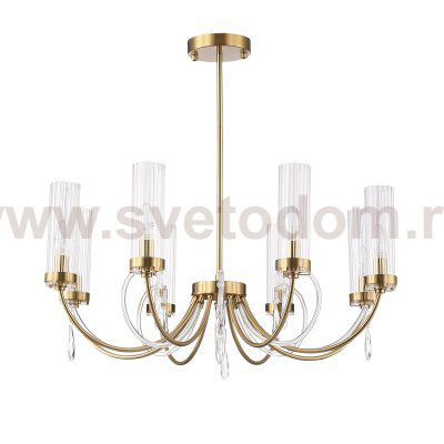 SL1400.303.08 Люстра подвесная ST-Luce Латунь/Латунь, Прозрачный E14 8*40W ILLUMIA
