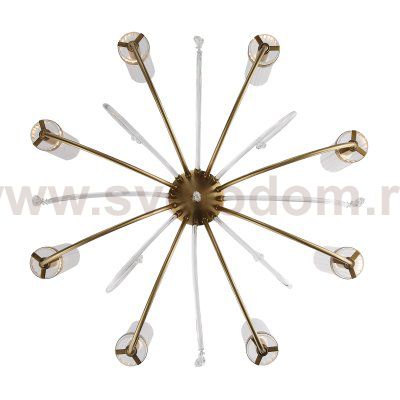 SL1400.303.08 Люстра подвесная ST-Luce Латунь/Латунь, Прозрачный E14 8*40W ILLUMIA