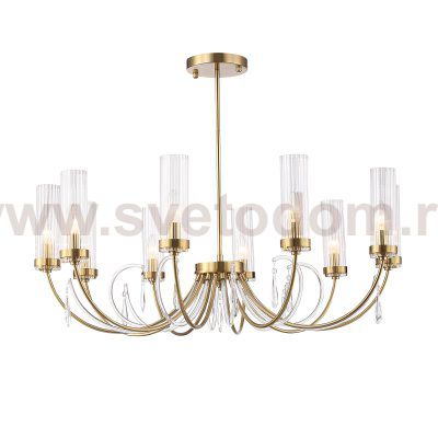 SL1400.303.10 Люстра подвесная ST-Luce Латунь/Латунь, Прозрачный E14 10*40W ILLUMIA
