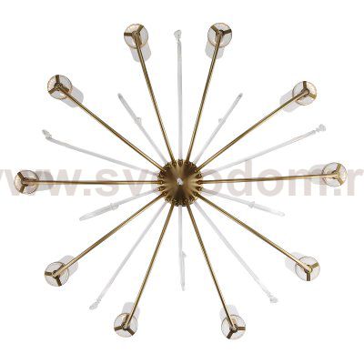 SL1400.303.10 Люстра подвесная ST-Luce Латунь/Латунь, Прозрачный E14 10*40W ILLUMIA