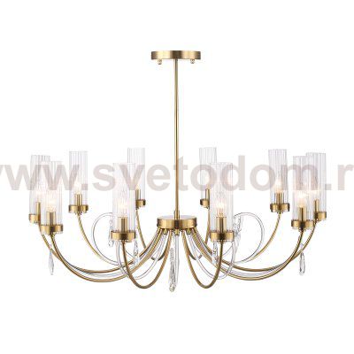 SL1400.303.10 Люстра подвесная ST-Luce Латунь/Латунь, Прозрачный E14 10*40W ILLUMIA