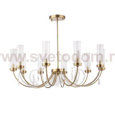 SL1400.303.10 Люстра подвесная ST-Luce Латунь/Латунь, Прозрачный E14 10*40W ILLUMIA