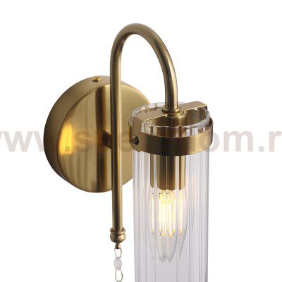 SL1401.301.01 Светильник настенный ST-Luce Латунь/Прозрачный E14*1 40W Luminera