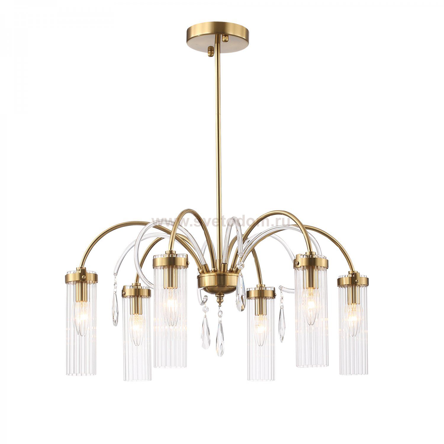 SL1401.303.06 Люстра подвесная ST-Luce Латунь/Латунь, Прозрачный E14 6*40W Luminera