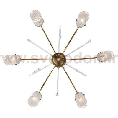 SL1401.303.06 Люстра подвесная ST-Luce Латунь/Латунь, Прозрачный E14 6*40W Luminera