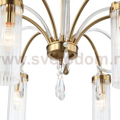 SL1401.303.06 Люстра подвесная ST-Luce Латунь/Латунь, Прозрачный E14 6*40W Luminera