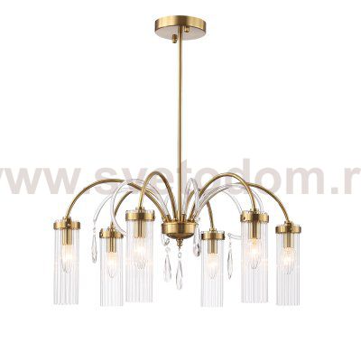 SL1401.303.06 Люстра подвесная ST-Luce Латунь/Латунь, Прозрачный E14 6*40W Luminera