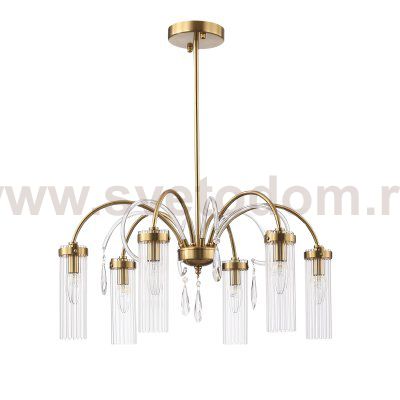 SL1401.303.06 Люстра подвесная ST-Luce Латунь/Латунь, Прозрачный E14 6*40W Luminera