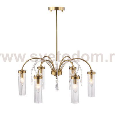 SL1401.303.06 Люстра подвесная ST-Luce Латунь/Латунь, Прозрачный E14 6*40W Luminera