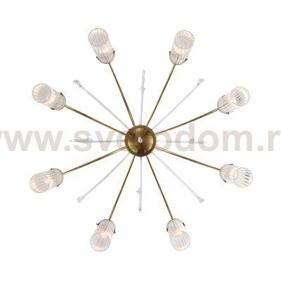 SL1401.303.08 Люстра подвесная ST-Luce Латунь/Латунь, Прозрачный E14 8*40W Luminera