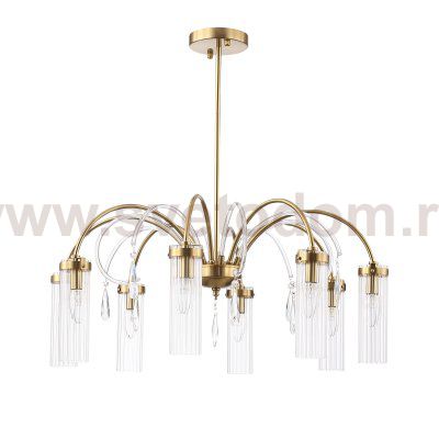 SL1401.303.08 Люстра подвесная ST-Luce Латунь/Латунь, Прозрачный E14 8*40W Luminera