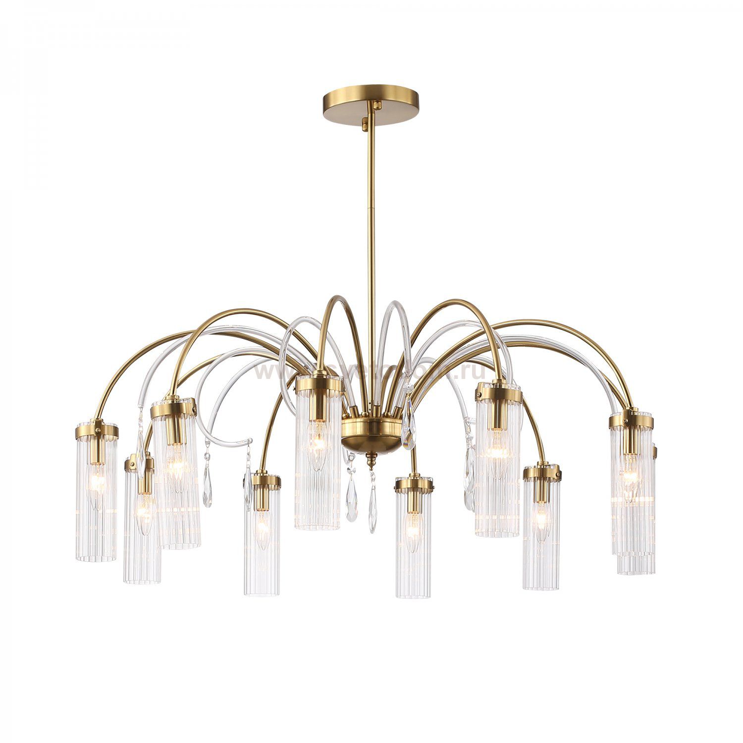 SL1401.303.10 Люстра подвесная ST-Luce Латунь/Латунь, Прозрачный E14 10*40W Luminera