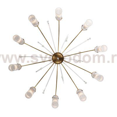 SL1401.303.10 Люстра подвесная ST-Luce Латунь/Латунь, Прозрачный E14 10*40W Luminera