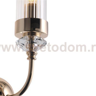 SL1402.201.01 Светильник настенный ST-Luce Латунь/Прозрачный E14*1 40W Elegra