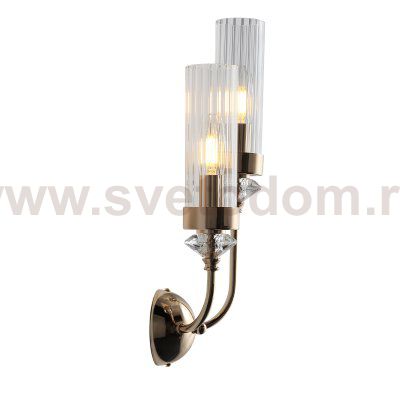 SL1402.201.02 Светильник настенный ST-Luce Латунь/Прозрачный E14*2 40W Elegra