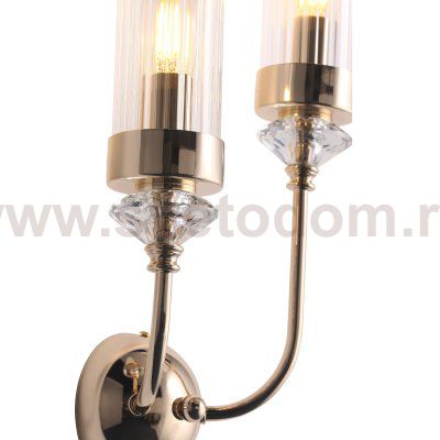 SL1402.201.02 Светильник настенный ST-Luce Латунь/Прозрачный E14*2 40W Elegra