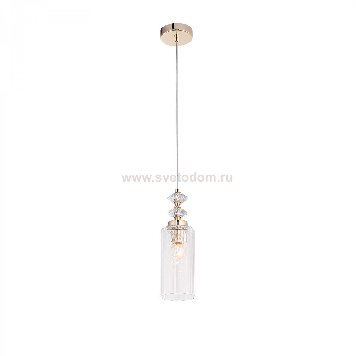 SL1402.203.01 Светильник подвесной ST-Luce Латунь/Латунь, Прозрачный E14*1 40W Elegra